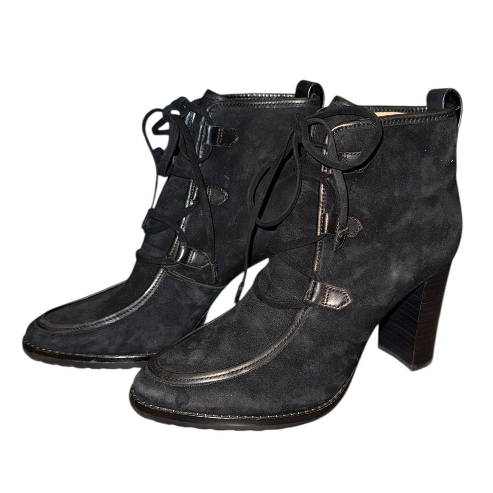 Ralph Lauren Women's Mabel Leather-Trim
Suede Bootie Sz 8.5 - Picture 7 of 10